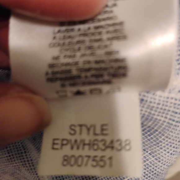 Ellen Tracy Striped 100% Linen Pullover Top, 2X - Picture 10 of 15